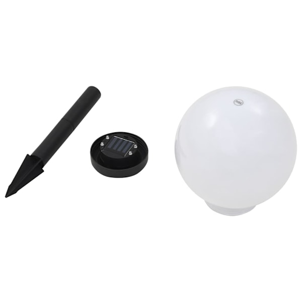 vidaXL Sollampa LED set 3 st sfäriska 20 cm RGB Vit