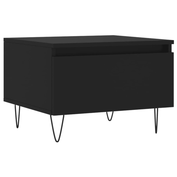 vidaXL Soffbord svart 50x46x35 cm konstruerat trä Svart