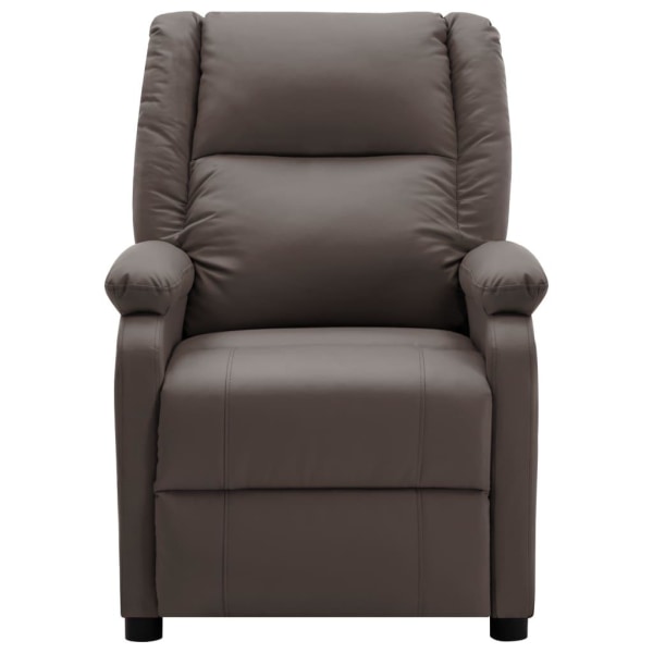 vidaXL Reclinerfåtölj brun konstläder Brun