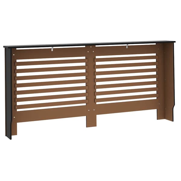 vidaXL Elementskydd svart 172x19x81,5 cm MDF Svart