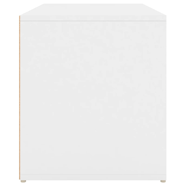 vidaXL Hallbänk 80x40x45 cm vit konstruerat trä Vit
