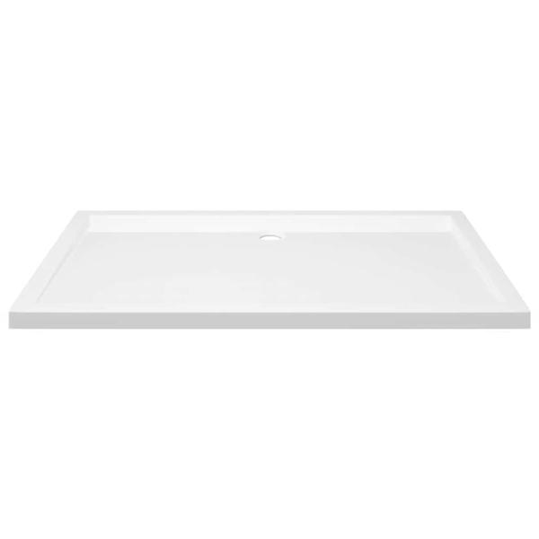vidaXL Duschkar rektangulärt ABS vit 70x120 cm Vit