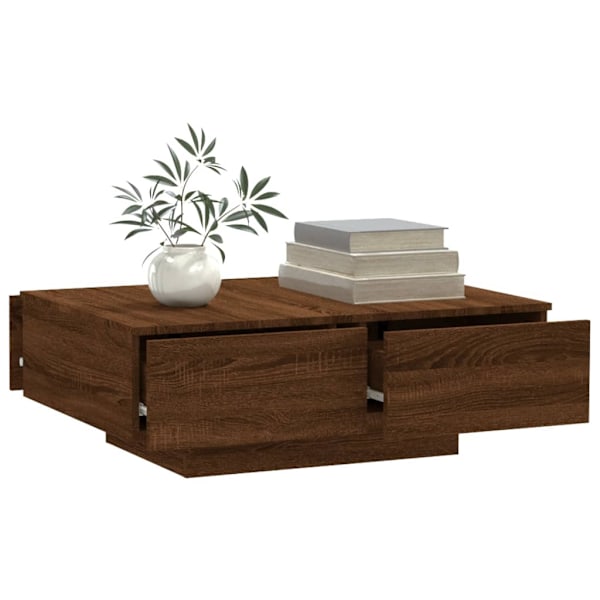 vidaXL Soffbord brunek 90x60x31 cm konstruerat trä Brun