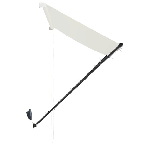 vidaXL Markis med LED 250x150 cm gräddvit Creme