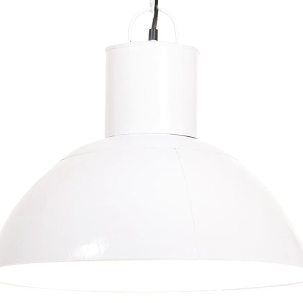 vidaXL Hänglampa 25 W vit rund 48 cm E27 Vit