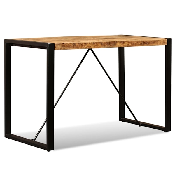 vidaXL Matbord massivt grovt mangoträ 120 cm Brun