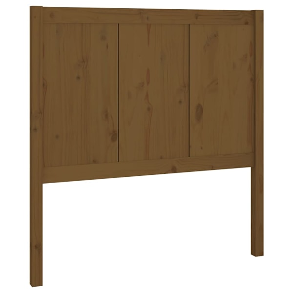 vidaXL Sänggavel honungsbrun 105,5x4x100 cm massiv furu Brun