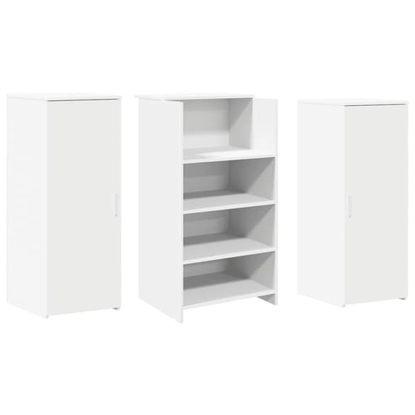 vidaXL Receptionsdisk vit 135x50x103,5 cm konstruerat trä Vit