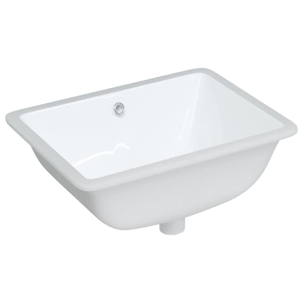 vidaXL Handfat vit 52x38,5x19,5 cm rektangulär keramik Vit