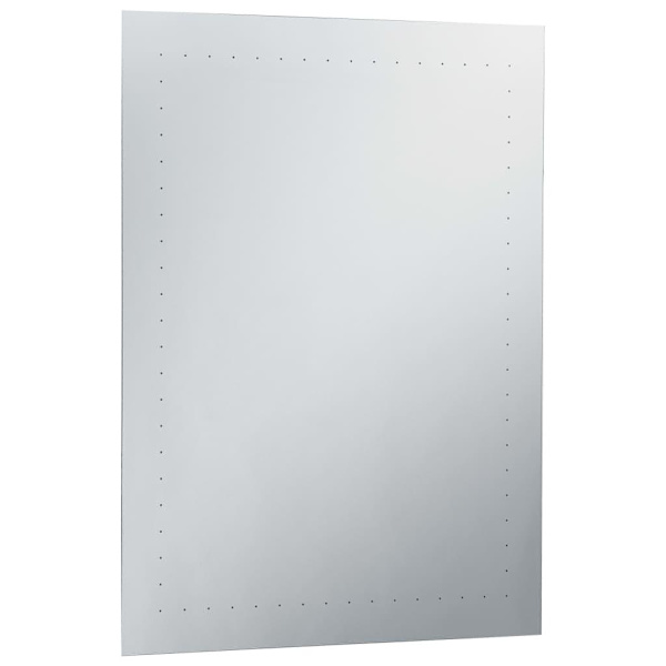 vidaXL Badrumsspegel LED 60x80 cm Silver