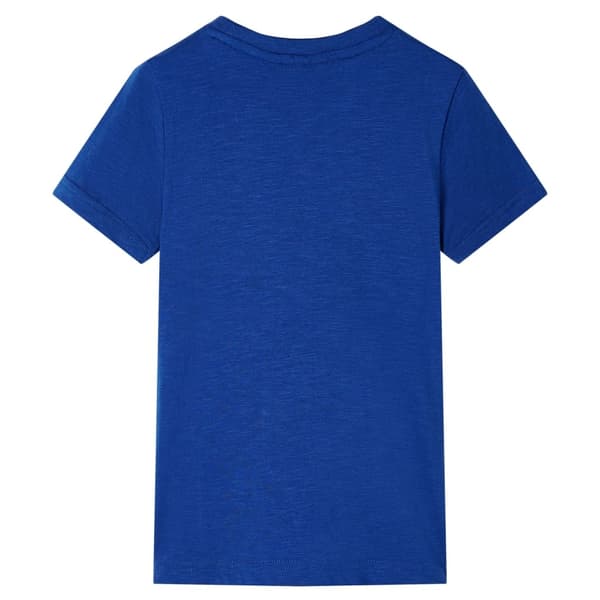 vidaXL T-shirt för barn mörkblå 140 Blå