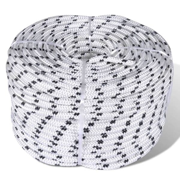 vidaXL Båtlina 8 mm x 50 m polyester Flerfärgsdesign