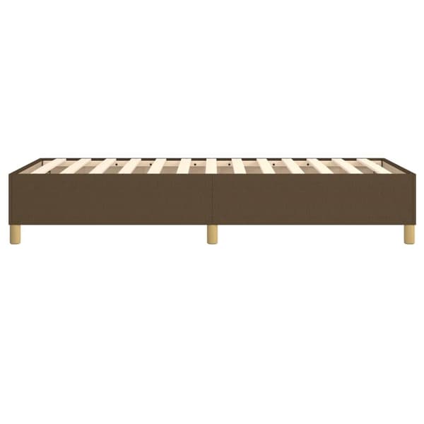 vidaXL Ramsäng mörkbrun 100x200 cm tyg Brun
