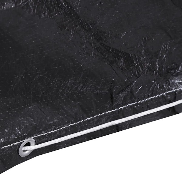 vidaXL Hammockskydd 2 st 6 öljetter 185x117x170 cm Svart