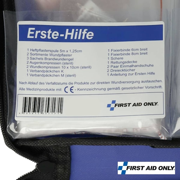 FIRST AID ONLY Nödpaket 20 delar blå Blå