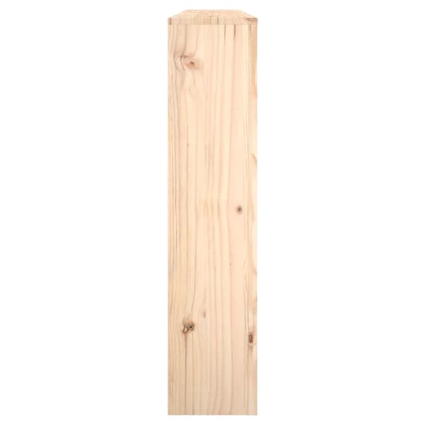 vidaXL Elementskydd 153x19x84 cm massiv furu Brun