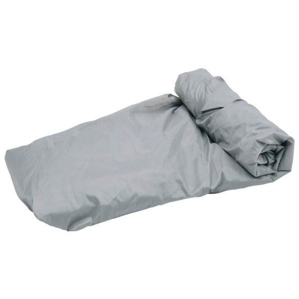 vidaXL Båtöverdrag grå 610-671 cm längd, 254 bredd Svart