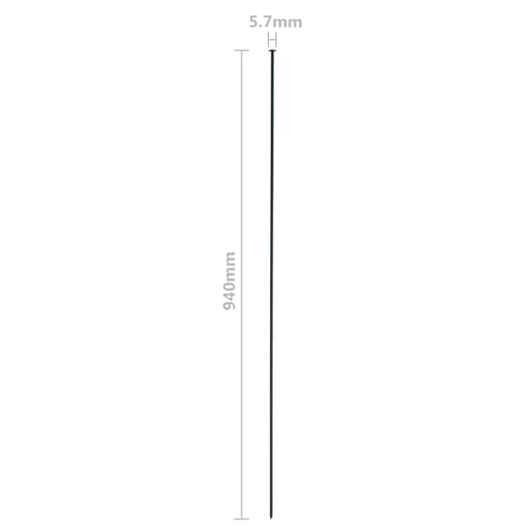 vidaXL Staket båge 77,5x78,5 cm grön Grön
