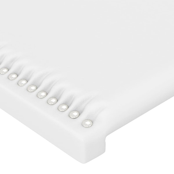 vidaXL Sänggavel vit 80x5x78/88 cm konstläder Vit