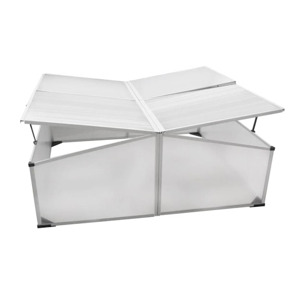 vidaXL Drivbänk med 4 lock utan golv Transparent