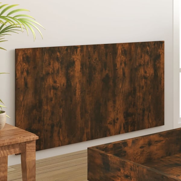 vidaXL Sänggavel rökfärgad ek 160x1,5x80 cm konstruerat trä Brun
