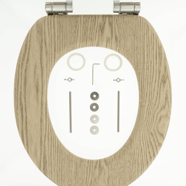 Tiger Toalettsits med mjuk stängning Scaffold MDF brun 252022546 Brun