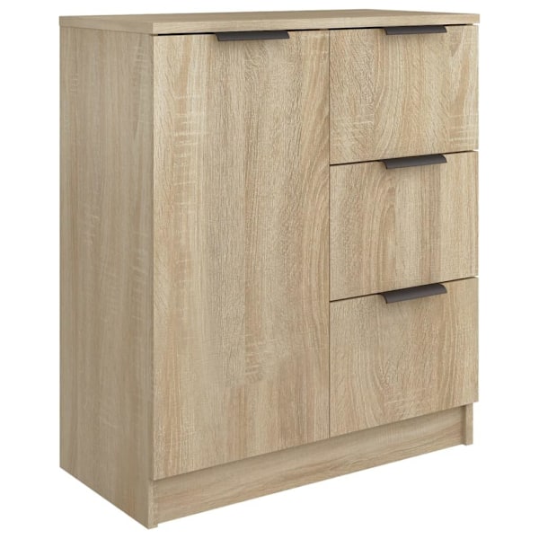vidaXL Skänkar 2 st sonoma-ek 60x30x70 cm konstruerat trä Brun