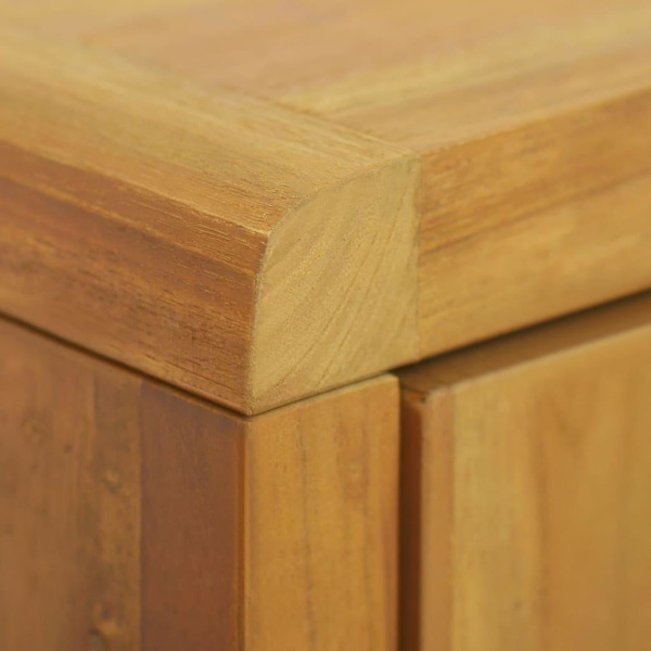 vidaXL Väggmonterat badrumsskåp 45x30x70 cm massiv teak Brun