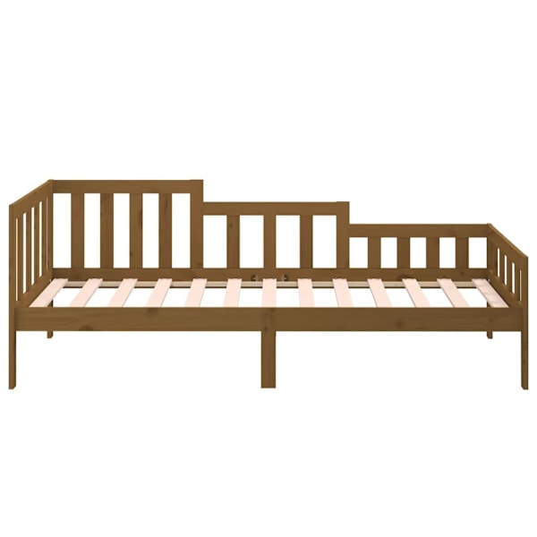 vidaXL Dagbädd honungsbrun 80x200 cm massiv furu Brun