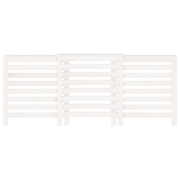 vidaXL Elementskydd vit 210x21x85 cm massiv furu White
