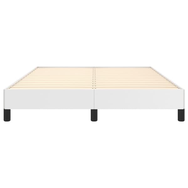 vidaXL Sängram vit 140x200 cm konstläder Vit