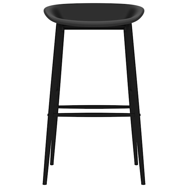 vidaXL Bargrupp 7 delar svart Svart