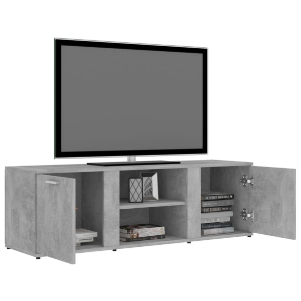 vidaXL Tv-bänk betonggrå 120x34x37 cm konstruerat trä grå