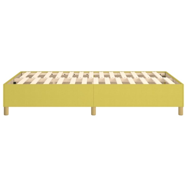 vidaXL Sängram utan madrass grön 120x200 cm tyg Grön