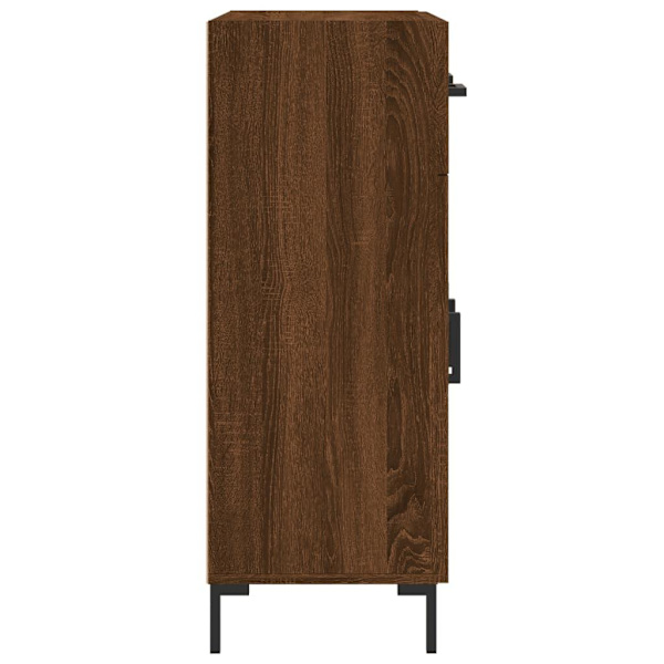 vidaXL Skänk brun ek 69,5x34x90 cm konstruerat trä Brun