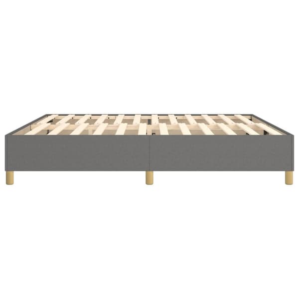 vidaXL Ramsäng mörkgrå 200x200 cm tyg Grå