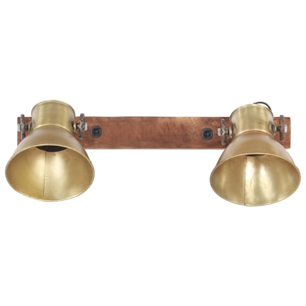 vidaXL Industriell vägglampa mässing 45x25 cm E27 multifärg
