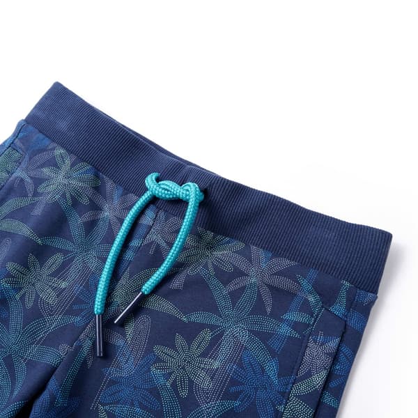 vidaXL Barnshorts med snöre marinblå 104 Blå