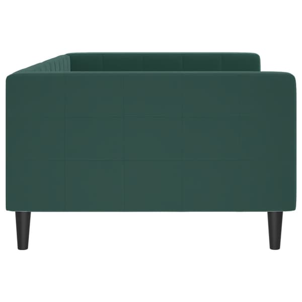 vidaXL Dagbädd mörkgrön 100x200 cm sammet Grön