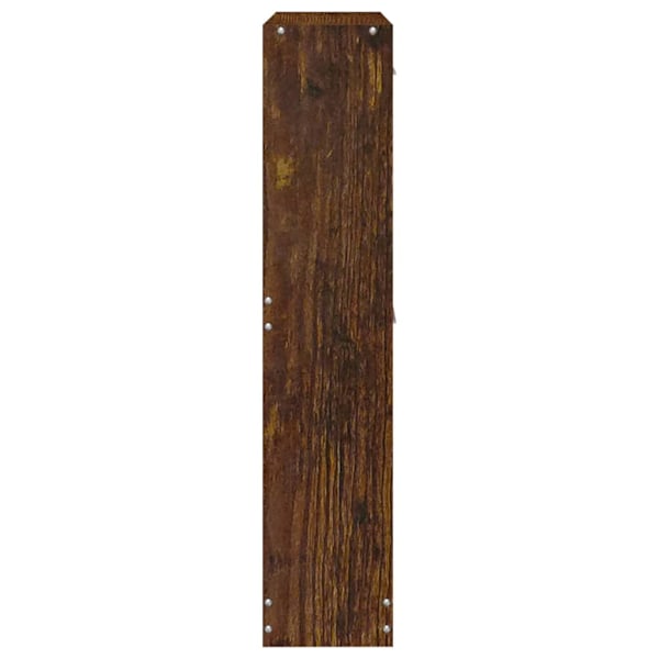 vidaXL Skoställ rökfärgad ek 59x17x81 cm konstruerat trä Brun