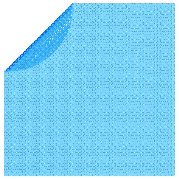 vidaXL Runt poolskydd 488 cm PE blått Blå