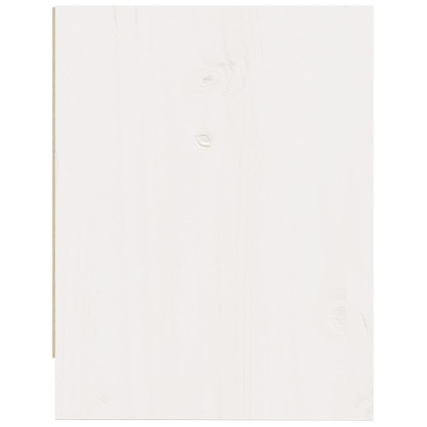 vidaXL Sängbord vit 40x30,5x40 cm massiv furu Vit