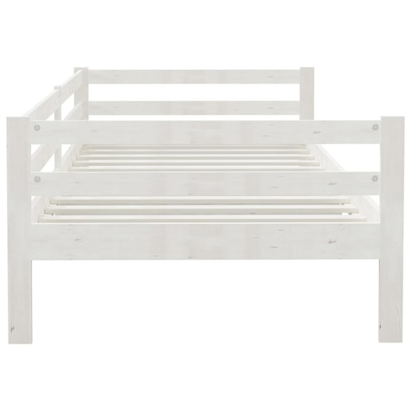 vidaXL Dagbädd vit massiv furu 90x200 cm Vit