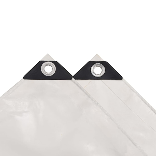 vidaXL Presenning 650 g/m² 4x5 m vit Vit