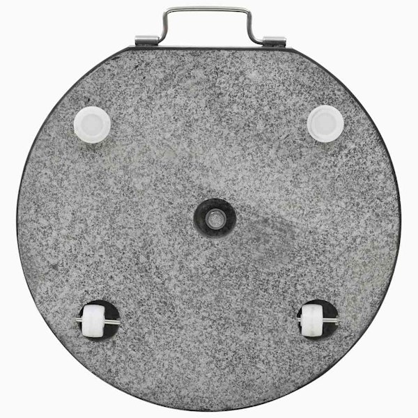 vidaXL Parasollfot granit rund 28,5 kg svart Svart
