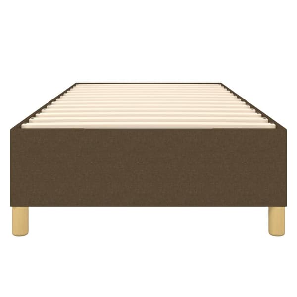 vidaXL Ramsäng mörkbrun 100x200 cm tyg Brun