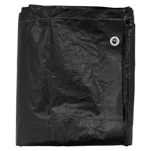 vidaXL Överdrag för utemöbler 16 ölj. 215x215x90cm L-format Svart