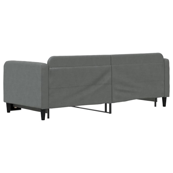 vidaXL Dagbädd utdragbar mörkgrå 80x200 cm tyg Grå