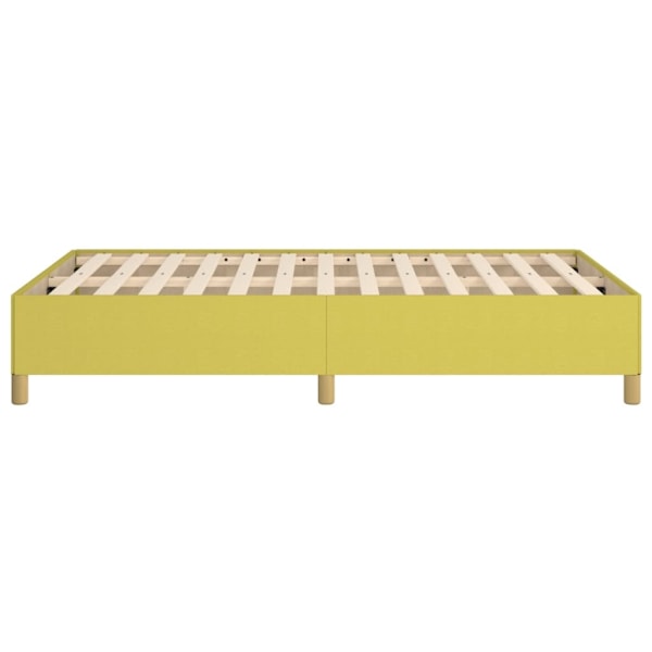 vidaXL Sängram utan madrass grön 120x200 cm tyg Grön