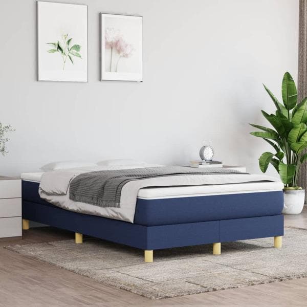vidaXL Ramsäng blå 120x200 cm tyg Blå